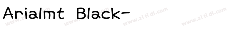 Arialmt Black字体转换